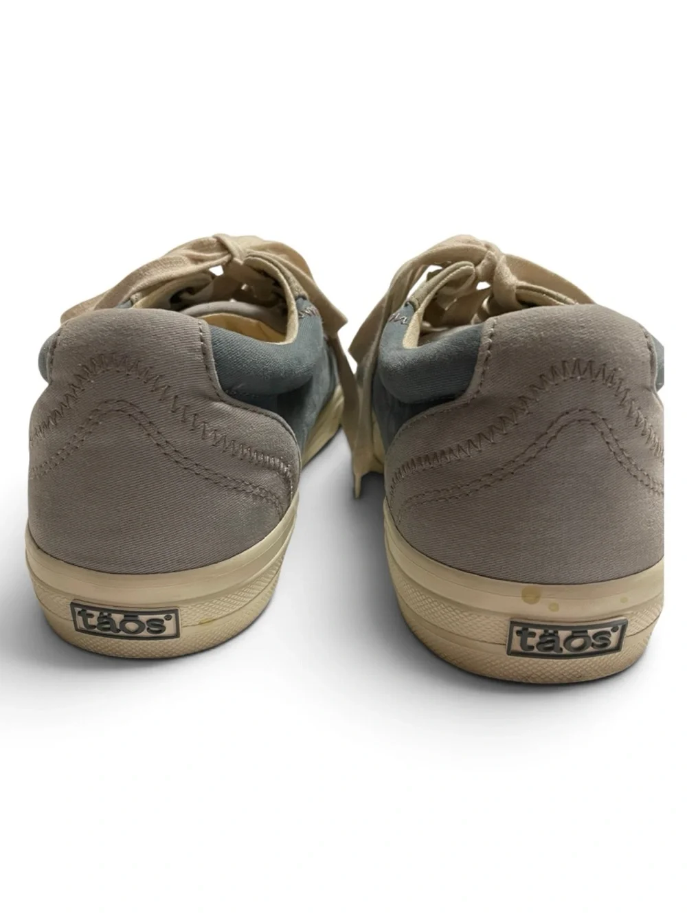 Taos Casual Men's Gray and Tan Low-Top Sneakers Size 10